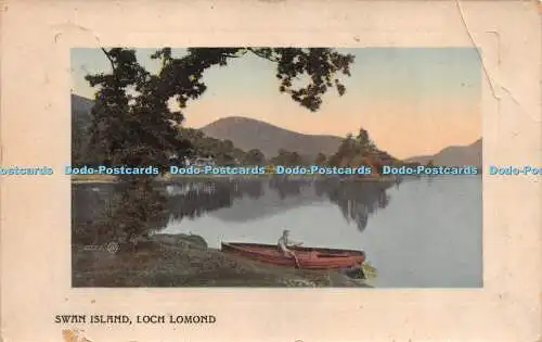 R280309 Swan Island Loch Lomond JV No 326 Valentine 1909