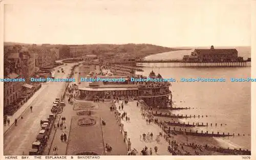 R280355 Herne Bay The Esplanade And Bandstand No 76979 Photochrom