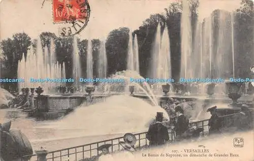 R282132 107 Versailles Le Bassin de Neptune un dimanche de Grandes Eaux P D Pari