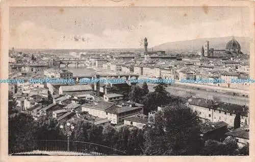 R280414 Firenze Panorama E Veduta Dei Ponti Fotogravure Cesare Capello 1937