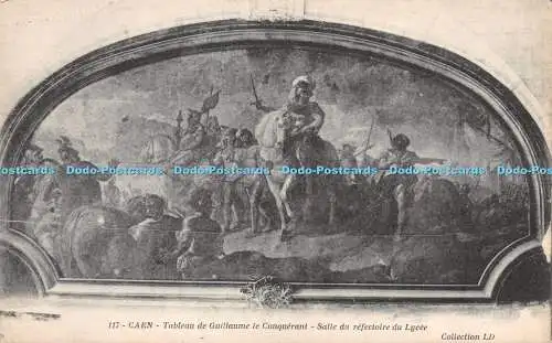 R280416 Caen Tableau De Guillaume Le Conquerant Salle Du Refectoire Du Lycee Col