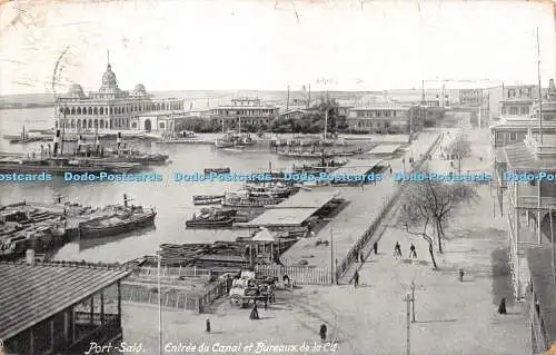 R282191 Port Said Entree du Canal et Bureaux de la Cie Ephtimios Freres 1913