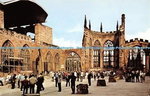 R278927 Coventry Die alten Kathedrale Ruinen Postkarte