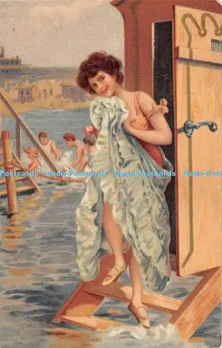 R280535 Frau Ankleidezimmer Strand Herren 1910