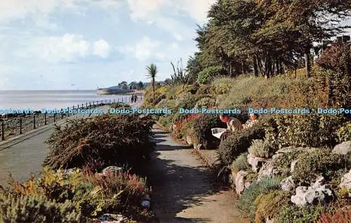 R278978 Grange Over Sands Die Promenade Postkarte