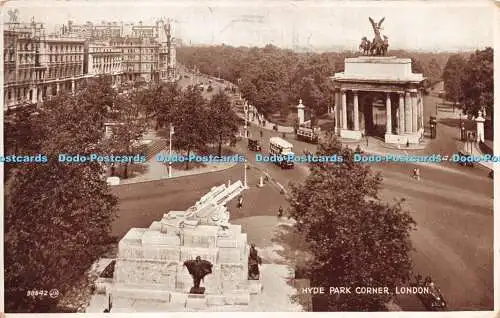 R282363 98642 Hyde Park Corner London Valentines Photo Brown 1932