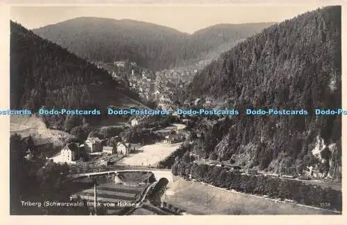 R277638 Triberg Schwarzwald Blick Vom Hohnen Nr 1538 Verlag Emil Hartmann