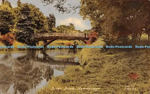 R279130 Newbridge River Brue F Frith Postkarte 1966