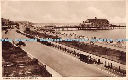 R283708 Central Promenade And Lawns Herne Bay No 14 1937