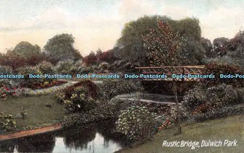 R283757 Rustic Bridge Dulwich Park J W B No 307 Commercial Series