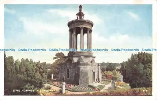R277850 Burns Monument Alloway Ayr A D Henderson Coloured Series No 856