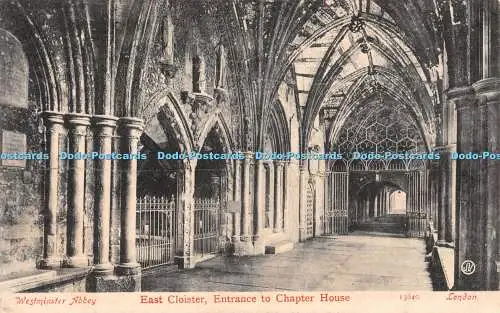 R282677 Westminster Abbey East Cloister Eingang zum Kapitelhaus 13840 London V