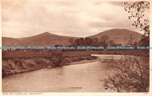 R277880 River Usk And Sugar Loaf Abergavenny No 29409 1905