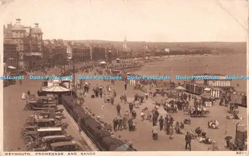 R282867 Weymouth Promenade and Sands 3206 Photochrom