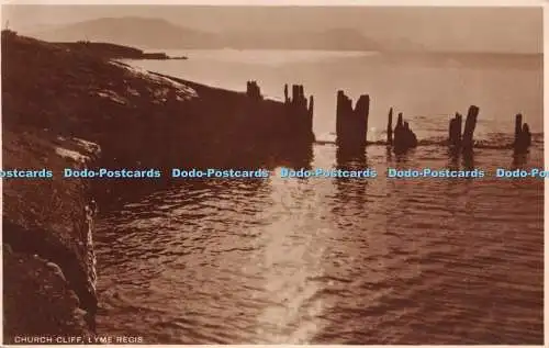R279569 Lyme Regis Church Cliff Denniss Carbon Bromide Series