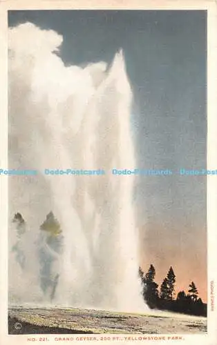 R284029 Yellowstone Park Grand Geyser 200 Fuß Haynes St Paul Nr. 221 1915