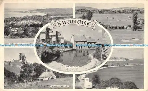 R283030 Swanage The Mill Pond From Ballard Down Minigolf Course The Two Ba