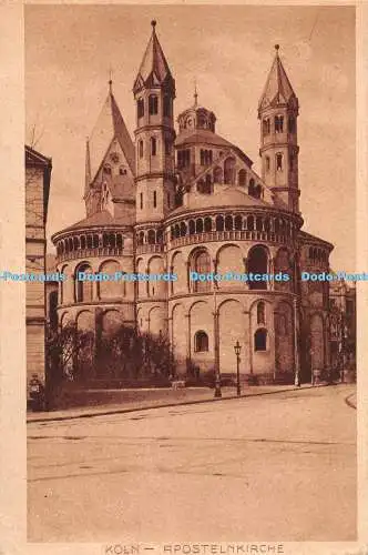 R284173 Köln Apostelnkirche KTF Fotogravur Postkarte 1919