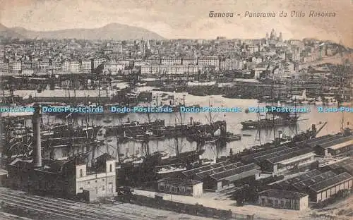 R281352 Genova Panorama da Villa Rosazza L Barberis