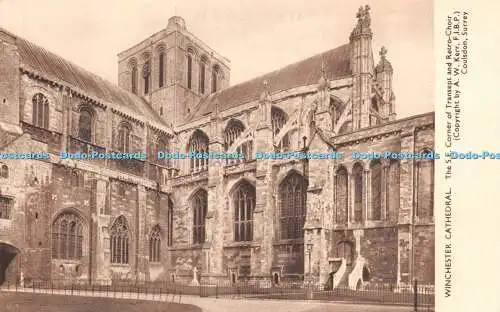 R281367 Winchester Cathedral The S E Corner of Transept and Retro Choir A W Kerr