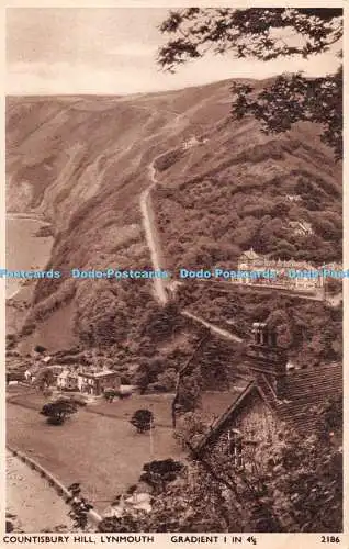 R284316 Lynmouth Countisbury Hill E A Sweetman Solograph Series De Luxe Photogra