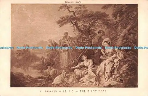 R279874 Musee du Louvre Le Nid Das Vogelnest F Boucher Braun