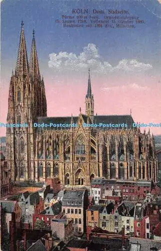 R284327 Köln Dom Südseite HWK Postkarte