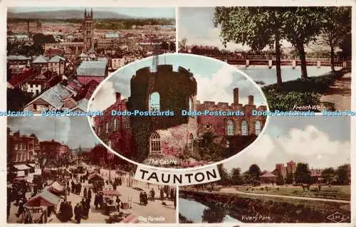 R285607 Taunton Postkarte Mehransicht 1933