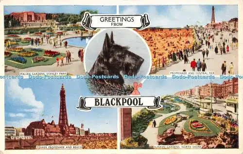 R285621 Grüße aus Blackpool Multi View 1953