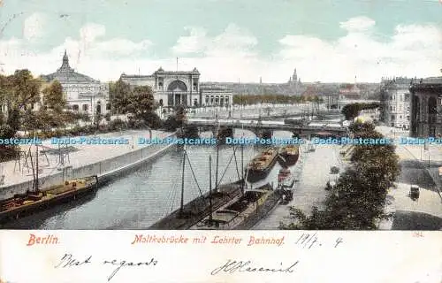 R281575 Berlin Moltkebrücke mit Lehrter Bahnhof 284 1904