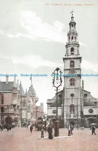 R285661 London St Clement Danes Strand Postkarte