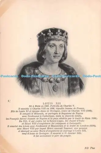 R284444 Louis XII ND Foto Postkarte