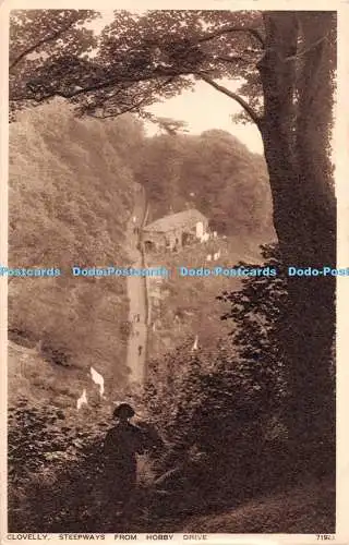 R285789 Clovelly Steepways von Hobby Drive Photochrom 1938