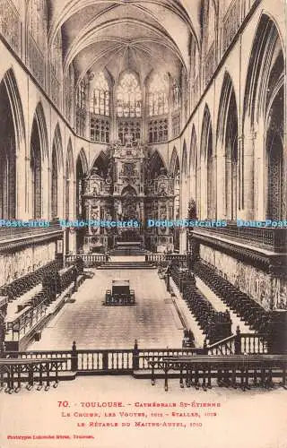 R285799 Toulouse Cathedrale St Etienne le Choeur les Voutes Le Retable du Maitre