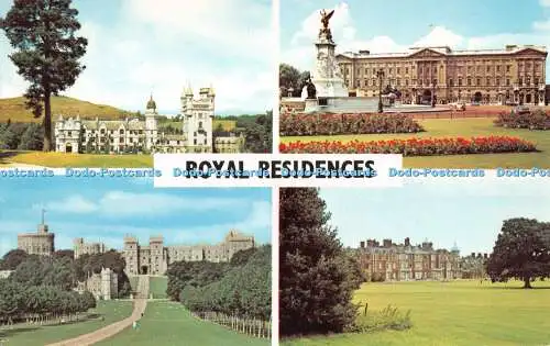 R283438 Royal Residences Postkarte Mehrfachansicht