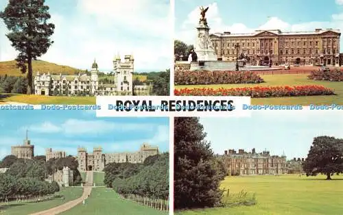 R283439 Royal Residences Postkarte Mehrfachansicht