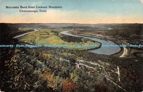 R281761 Mokassin Bend from Lookout Mountain Chattanooga Tenn W E Hardison