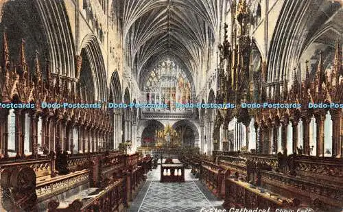 R281798 Exeter Cathedral Choir East Friths Serie 1915