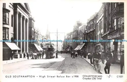 R281877 Old Southampton High Street Below Bar c1908 Collectorcard C1031