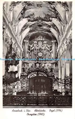 R284764 Amorbach i Odw Abteikirche Orgel Chorgitter Karl Peters RP