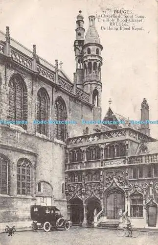 R284773 Brügge La Chapelle du Saint Sang The Holy Blood Chapel 1922