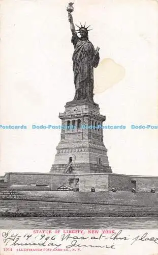 R286088 New York Freiheitsstatue Postkarte Co 1906