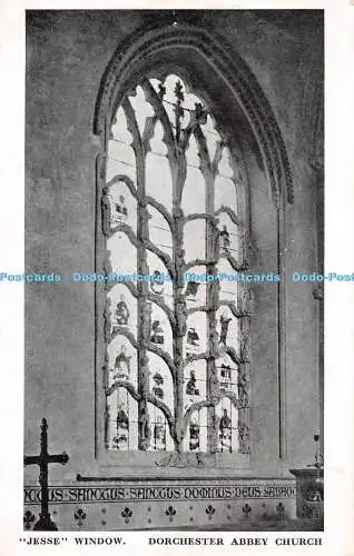 R284958 Dorchester Abbey Kirche Jesse Fenster Postkarte