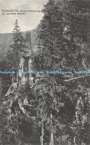 R286232 Schlucht Els Neuer Felsenweg Le nouveau sentier Eigentum Gebr Metz