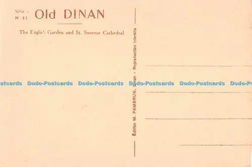 R285168 Dinan The English Garden and St Sauveur Cathedral M Pambrun Serie 1 No 1