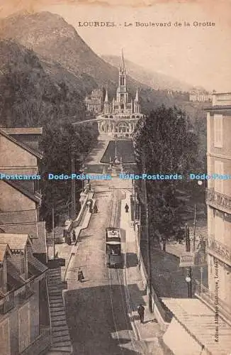 R286404 Lourdes Le Boulevard de la Grotte Postkarte