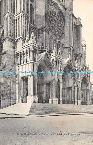 R286436 Cathedrale de Chartres E et L Portail sud A Bourdier 1905