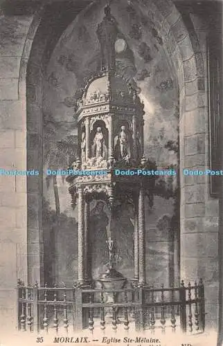 R287205 35 Morlaix Eglise Ste Melaine ND Levy et Neurdein Reunis