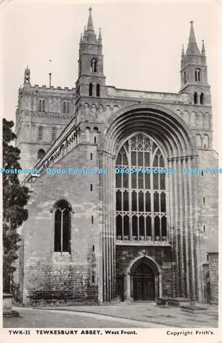R287576 TWK 32 Tewkesbury Abbey West Front Friths Serie 1954