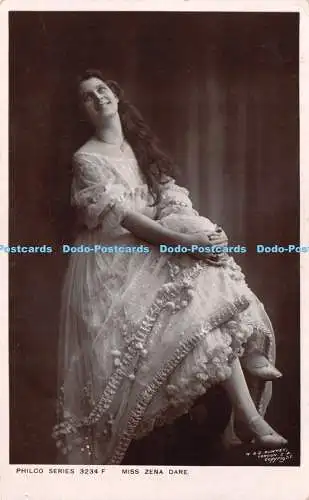 R288085 Philco Serie 3234F Miss Zena Dare W and D Downey 1906